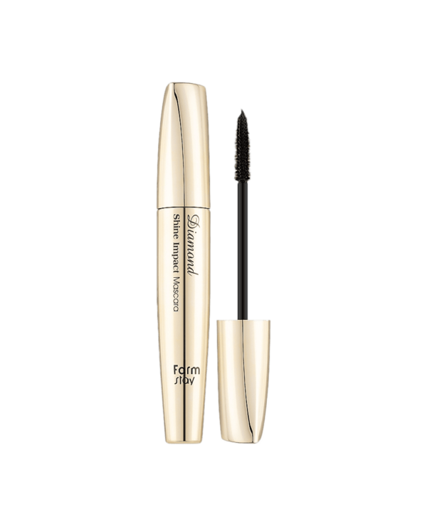 Ультрачорна водостійка туш з глянцевим ефектом Farmstay Diamond Shine Impact Mascara 12 g