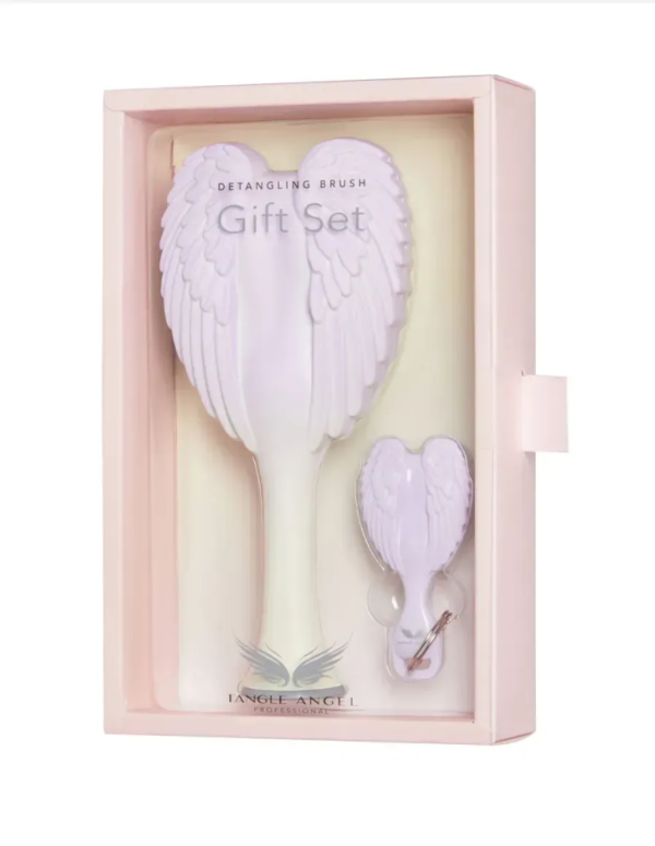 Подарунковий набір розчісок матово-ліловий Tangle Angel 2.0 Keyring Detangling Gift Set Matt Lilac