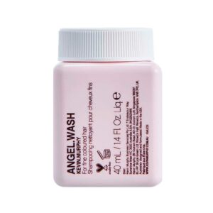 Шампунь для делікатного догляду за кольором, що містить молочні протеїни, гідролізований білок кіноа, екстракт квіток лотоса Kevin Murphy Angel.Wash 40ml