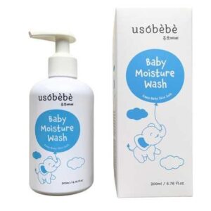 Дитячий гель для купання з гліцерином, пантенолом, екстрактами центели азіатської, зеленого чаю, полину, лаванди USOLAB Usobebe Baby Moisture Wash 200ml