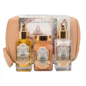Набір догляду за тілом Тадж Палас (олія 50мл, масло каріте 50мл, скраб 100мл) La Sultane De Saba Trousse Voyage Taj Palace Gift Set