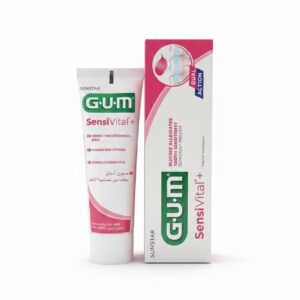 Зубна паста Швидке і тривале зменшення чутливості з калієм нітратом, гідроксиапатитом кальцію, натрієм монофторфосфатом, гесперидином GUM Sensivital+ 75ml