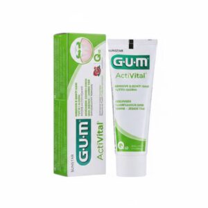 Зубна паста з антиоксидантами, коензимом Q-10, екстрактом граната, імбиру, натрієм фторидом 0,32% GUM Activital 75ml