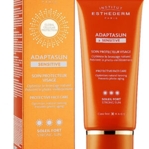 Крем для обличчя Адаптасан*** містить CW (карнозин) GCP (гліциритинова кислота, гідролізат пшениці, соєві протеїни), AS Institut Esthederm Adaptasun*** 50ml