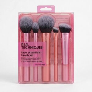 Набір для макіяжу Real Techniques Face Essentials For Blush + Highlighter + Powder + Nose Shadow + Contour, 5 Pieces