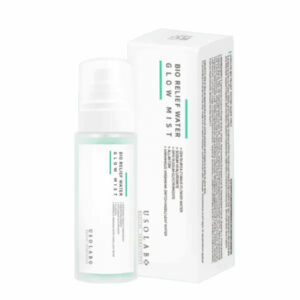 Заспокійливий, освіжаючий та гідратуючий тонер-спрей з гідролатом волошки, алантоїном,бетаїном USOLAB Bio Relief Water Glow Mist 100 ml