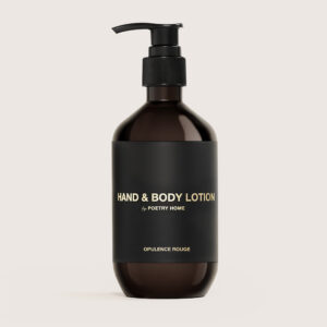 Лосьйон для тіла з ароматом амбри, бергамоту, бобів тонка, пачулі, мадагаскарської ванілі POETRY HOME Opulence Rouge 300ml