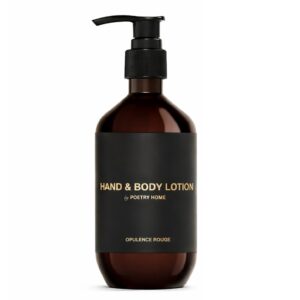 Лосьйон для тіла з ароматом амбри, бергамоту, бобів тонка, пачулі, мадагаскарської ванілі POETRY HOME Opulence Rouge 300ml