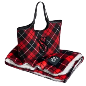Набір сумка + ковдра VICTORIAS SECRET Plaid Tote + Cozy Blanket
