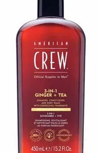 Засіб по догляду за волоссям та тілом 3 в 1 з ароматом імбиру та чаю American Crew 3 In 1 Energizing Ginger + Tea 450ml
