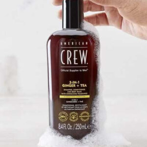 Засіб по догляду за волоссям та тілом 3 в 1 з ароматом імбиру та чаю American Crew 3 In 1 Energizing Ginger + Tea 450ml