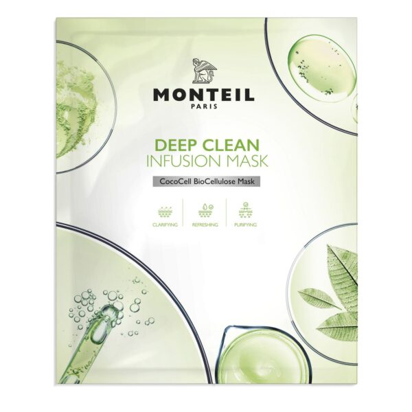 Інфузійна маска для глибокого очищення з екстрактом огірка, олією авокадо Monteil Deep Clean Infusion Mask 20ml