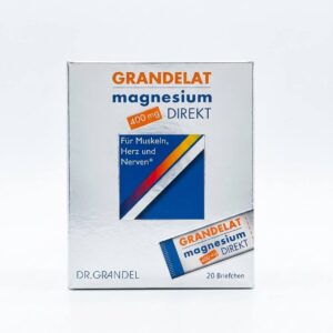 Гранделат магній для нормальної роботи м'язів, серця та нервів Dr Grandel Grandelat Magnesium Direkt 400 mg 20 саше