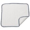 Кухонна серветка для посуду біла з синім обідком 25x25 cm IKEA HILDEGUN 904,840,41