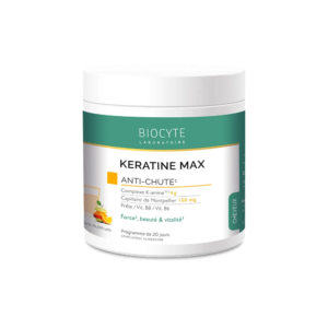 Дієтична добавка на основі кератину з екстрактом хвоща для збільшення об'єму, стимулювання росту волосся, проти ламкості нігтів Biocyte Keratine Max 240g
