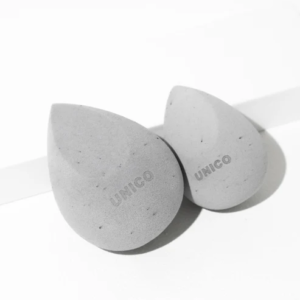 Екоспонж для макіяжу з пудрою кокосу сірий Unico Eco Sponge Soft With Coconut Powder