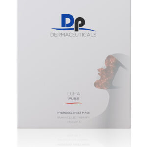 Гідрогелева маска для обличчя або декольте з ніацинамідом, екстрактом листя Camellia Sinensis, кореня солодки Dermaceuticals Luma Fuse Hydrogel Sheet Mask