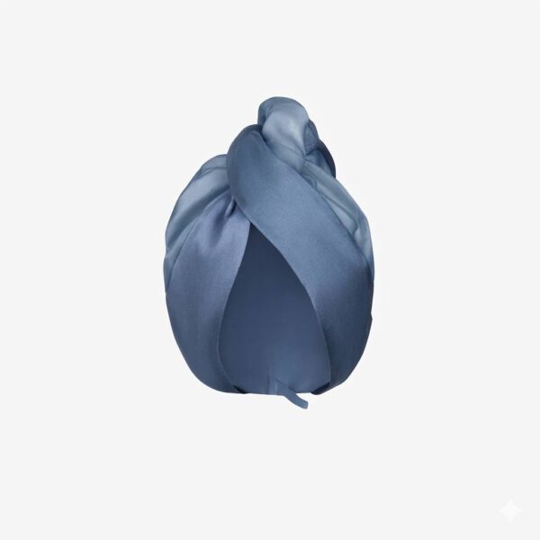 Шовковий тюрбан для вологого волосся – рушник для волосся з шовку Mulberry та мікрофібри Molodo– Смарагдовий