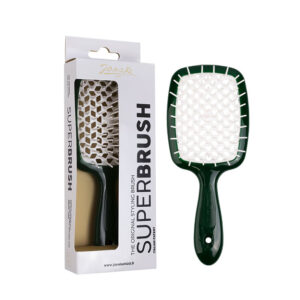 Щітка для волосся JANEKE SUPERBRUSH смарагдова з білим