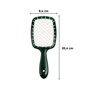 Щітка для волосся JANEKE SUPERBRUSH смарагдова з білим