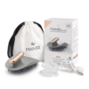 Щітка масажна для волосся сіра з тримачем MANTA Pulse Brush Grey 159534