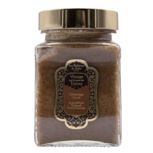 Скраб для тіла з кісточками абрикоса Аювердичний La Sultane de Saba Gommage Scrub Oriental Ayurvedic Amber Vanilla Patchouli Fragrance 300ml