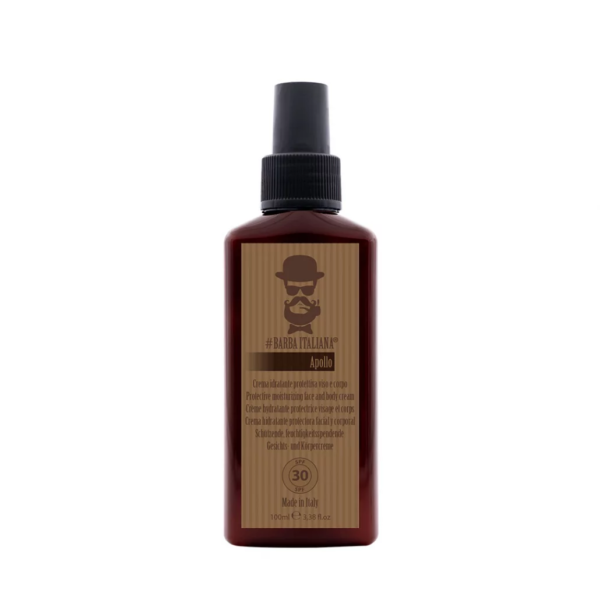 Захисний зволожувальний крем-спрей для обличчя та тіла SPF 30  Barba Italiana Apollo 100ml
