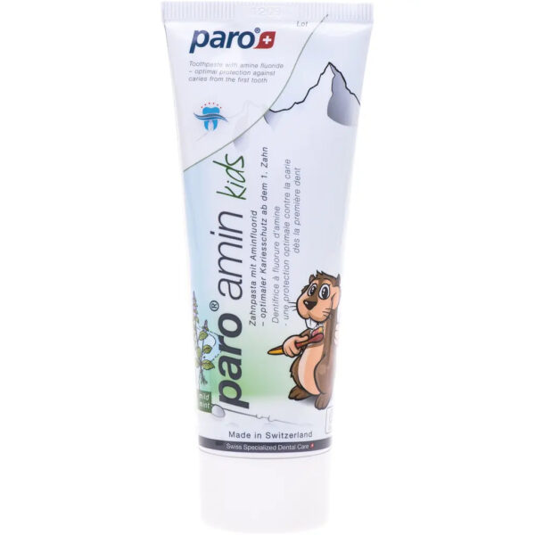 Дитяча зубна паста на основі амінофториду Paro Swiss Paro Аmin Kids 75ml