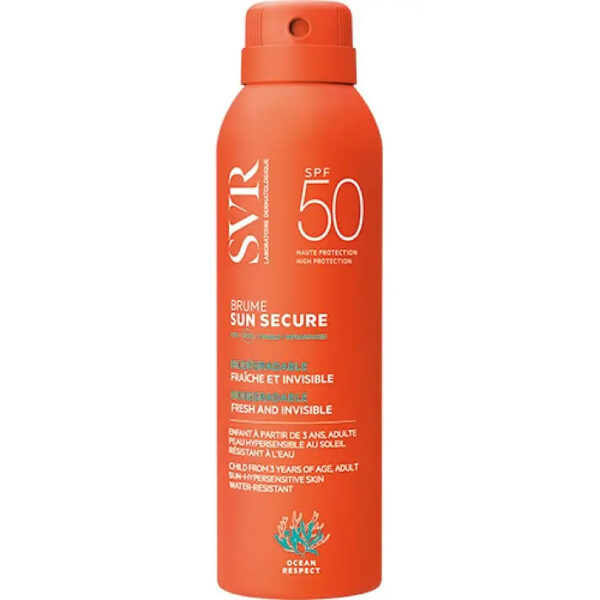 Сонцезахисний спрей-міст з компексом 4 фільтрів SVR Sun Secure Brume Invisible Fresh Mist SPF 50 200ml