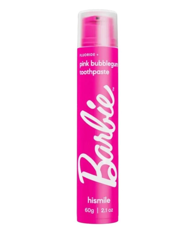 Зубна паста зі смаком жуйки Hismile Barbie Pink Bubblegum Toothpaste 60g