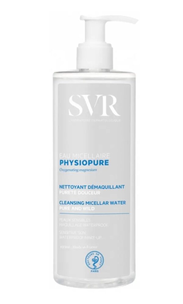 Очищувальна міцелярна вода для всіх типів шкіри SVR Physiopure Eau Micellaire 400 ml